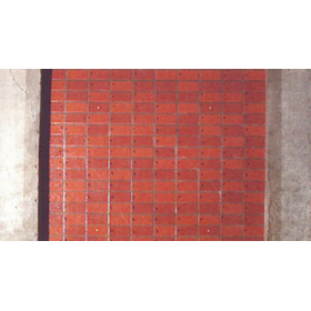 Transparent resin tile pin fixation and peeling prevention method "JK Cerider Method"
