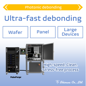 Instantly peel off adhesive with light! Clean and fast temporary bonding and debonding process.
