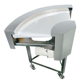 Water, powder, and oil resistant clip-driven belt conveyor GFBC