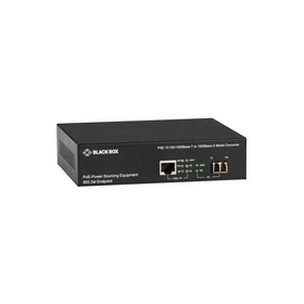 Media Converter PoE Compatible 1000BASE MM LC
