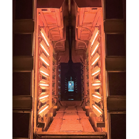 Efficient powder coating and electrodeposition coating with a hybrid drying furnace! Contributing to the reduction of furnace length.