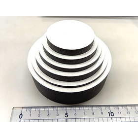 Cutting plotter test cut (donut-shaped A-8 with tape)