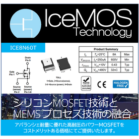 ICE8N60T, 8A,600V TOLLパッケージが登場！