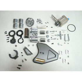 Stirling Engine Black (Generator Included Assembly Kit)