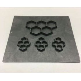 Features of Flexcarbon: <Freedom of shaping due to thin and multi-layer structure>