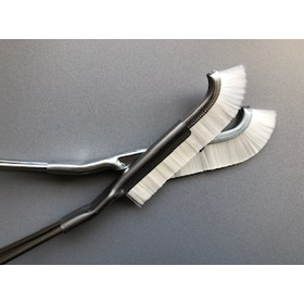 Brush with industrial holder