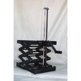 Food machinery and factory use: Load holding without brakes! Compact rack jack.