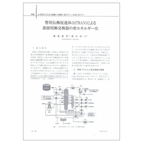 管用伝熱促進体 hiTRANによる蒸留用熱交換器の省エネルギー化