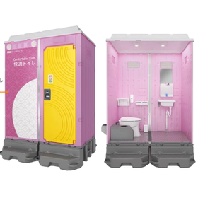 Women-only temporary toilets! Products based on the voices of women working on-site.