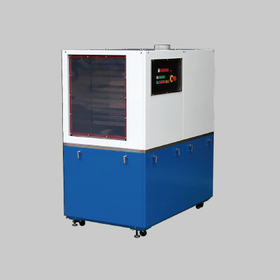 Blower-type evaporator with cleaning system