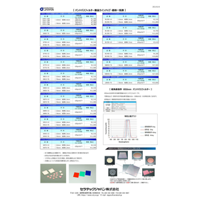 光学薄膜製品　カタログ販売　１枚から購入が可能です！