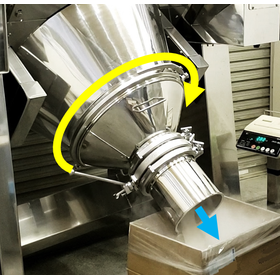 A mixer that can discharge without bridging【Climber Mixer】