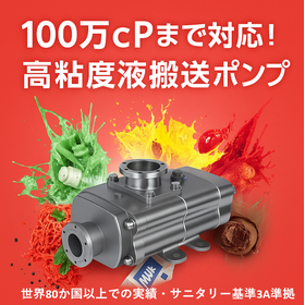 2軸スクリューポンプ『Bornemann』┃ハイジェニック仕様