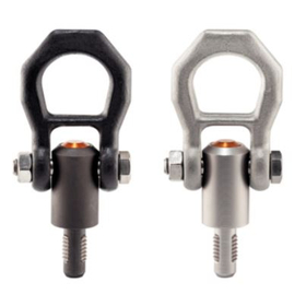 Improved work efficiency with the replacement of eye bolts! Screw thread clamp type lifting pin.