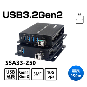 USB3.×光ケーブル延長器 SSA33-250（10G）