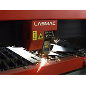 Sheet metal processing using laser processing, turret punch processing, and bending processing.