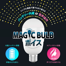 Disaster Prevention and Power Outage LED Lamp "Magic Bulb Voice"