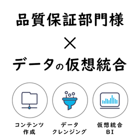 品質保証部門様向けDX推進ソリューション(仮想統合型BI)