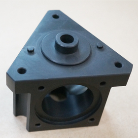 Super engineering plastic high-performance resin PPS (GF) machined parts valve diverter.