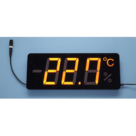 Slim Temperature Display and Slim Temperature and Humidity Display "Membrane Thermo"