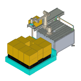 Automation of palletizing (utilization of collaborative robots/industrial robots)