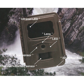 Outdoor battery-operated IoT camera for monitoring pond water levels, rivers, and urban flooding.
