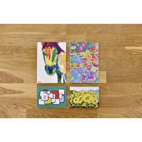 Donation-based novelty brick memo borderless art design