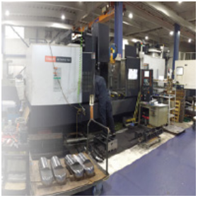 Possesses rare lathe processing, machining processing, and composite processing machines among industry peers.
