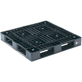 Environmental conservation product: Plastic pallet made with OBP materials.