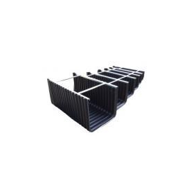 Lightweight polyethylene U-shaped drainage channel, rectangular U-shaped channel.