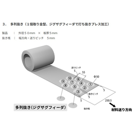 歩留まりを向上してコスト削減するプレス加工