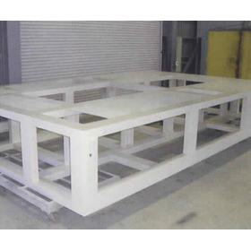Enclosure processing production example for liquid crystal manufacturing equipment.