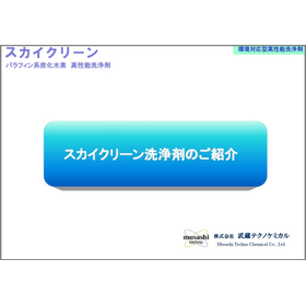 Sky Clean Cleaning Agent Catalog