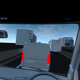 Safety Awareness VR: Rear-end Collision Due to Inappropriate Following Distance - Traffic Accident (Truck)