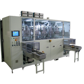 Fully automatic ultrasonic barrel deburring, polishing, cleaning, and drying device.