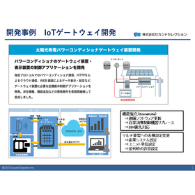 IoT遠隔監視・制御システム開発事例（パワコンゲートウェイ）