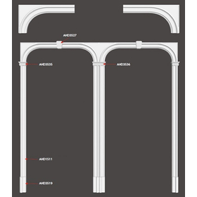 PU column that creates an elegant space like European architecture.