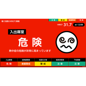 サイネージコンテンツ『実測版熱中対策情報 withSisMil』