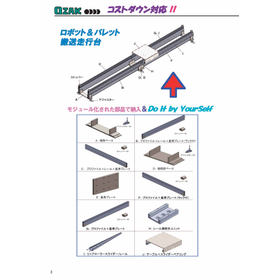 Cost reduction measures!! Robot & pallet transport running platform