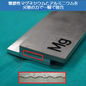 "Contributes to the lightweighting of vehicles and more!" Joining dissimilar metals to create composites!