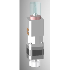 Ball screw piston pump with handle for embedded and experimental equipment