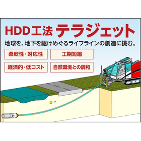 【HDD工法（誘導式水平ドリル）】工期短縮・省力化を実現！