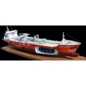 Precision models of LPG/LNG and various gas carriers for display purposes.