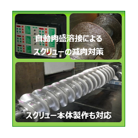 Countermeasures for reducing the thickness of screws through automatic meat-filled welding.