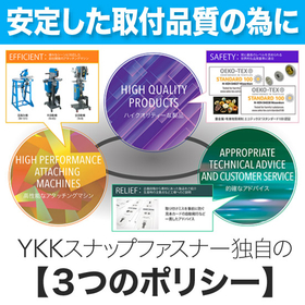 【安定した取付品質の為に】YKKスナップファスナー３つのポリシー