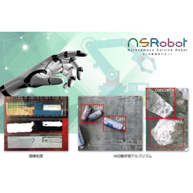 AI automatic sorting robot 'A.S.Robot' for waste manual sorting line.