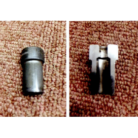 Cold forged products with stepped hole processing, material SUS 430.