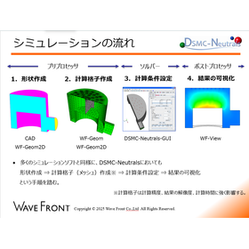 低圧下の気体解析ソフト『DSMC-Neutrals』の解析手順