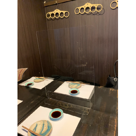 Splash Prevention Partition "JSP Desk Partition" for Restaurants