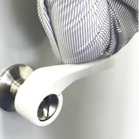 Door opening and closing without touching the knob - 'Easy Elbow Lever'